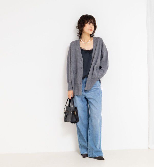 NOLLEY'S sophi「ウォッシャブルレーストリミングサテンキャミブラウス」|キャミソール|