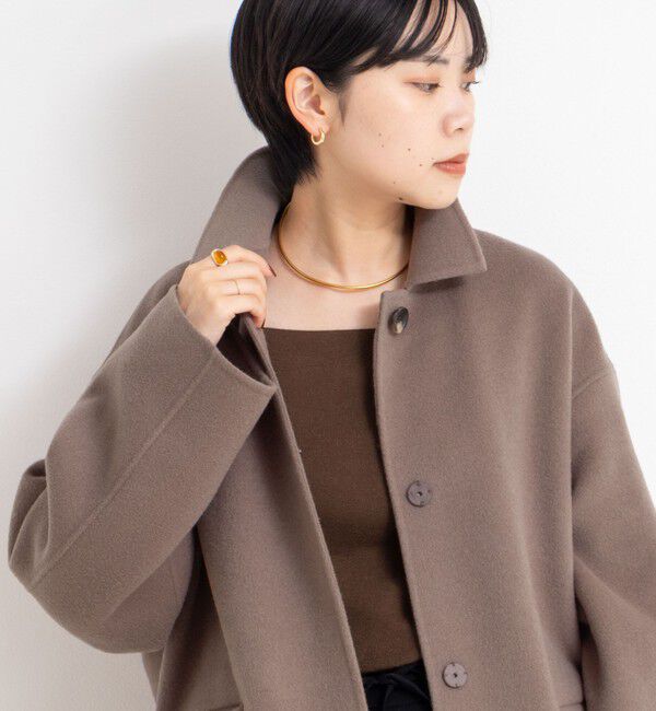 NOLLEY'S sophi「SUPER140リバーステンカラーコート」|ステンカラーコート|