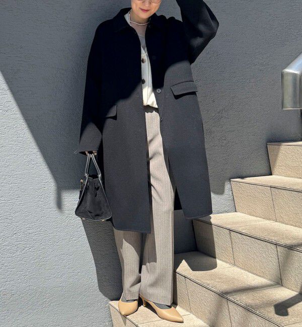 NOLLEY'S sophi「SUPER140リバーステンカラーコート」|ステンカラーコート|