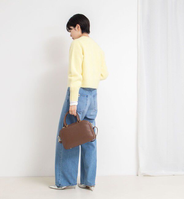 NOLLEY'S sophi「ヘアリーメタル釦クルーネックカーディガン」|カーディガン|