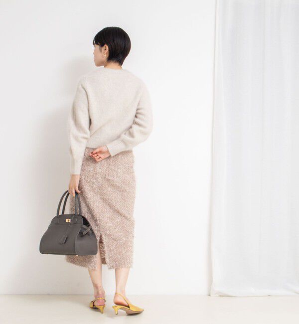 NOLLEY'S sophi「ヘアリーメタル釦クルーネックカーディガン」|カーディガン|