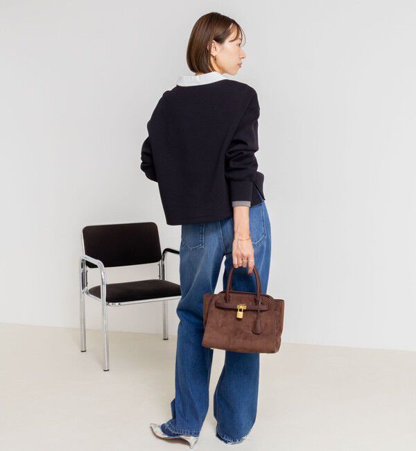 NOLLEY'S sophi「《セットアップ対応》ウォッシャブルポロ衿ダンボールカットソープルオーバー」|Tシャツ・カットソー|