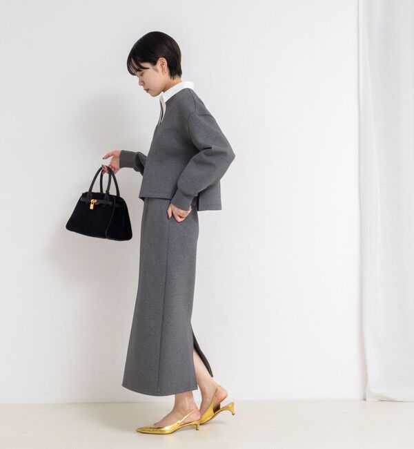 NOLLEY'S sophi「《セットアップ対応》ウォッシャブルポロ衿ダンボールカットソープルオーバー」|Tシャツ・カットソー|