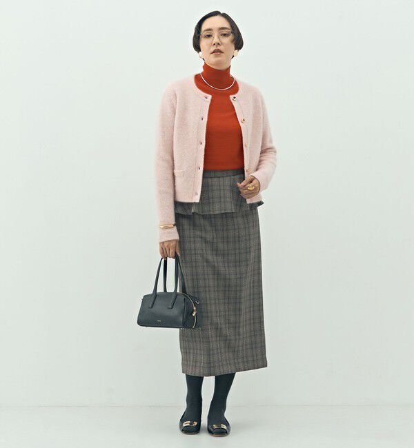 NOLLEY'S「ウォッシャブルペプラムタイトミディスカート」|タイト|