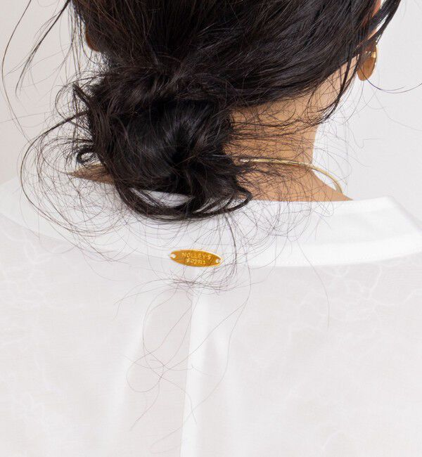 NOLLEY'S sophi「ウォッシャブルタイプライターVネック2WAYシャツ」|シャツ・ブラウス|