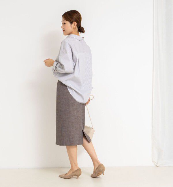 NOLLEY'S sophi「《セットアップ対応》ウォッシャブルウール調タイトスカート」|タイト|