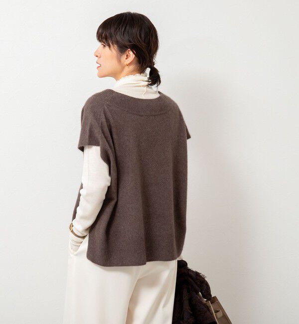 NOLLEY'S「ウォッシャブルヘアリーＶネックベスト」|ベスト・ジレ|