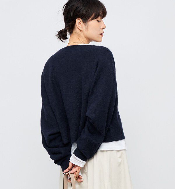 NOLLEY'S「《手洗い可能》ウォッシャブルヘアリーショート丈プルオーバー」|ニット・セーター|