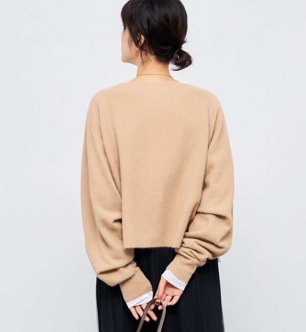 NOLLEY'S「《手洗い可能》ウォッシャブルヘアリーショート丈プルオーバー」|ニット・セーター|