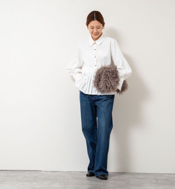 NOLLEY'S「ウォッシャブル切替プリーツブラウス」|シャツ・ブラウス|