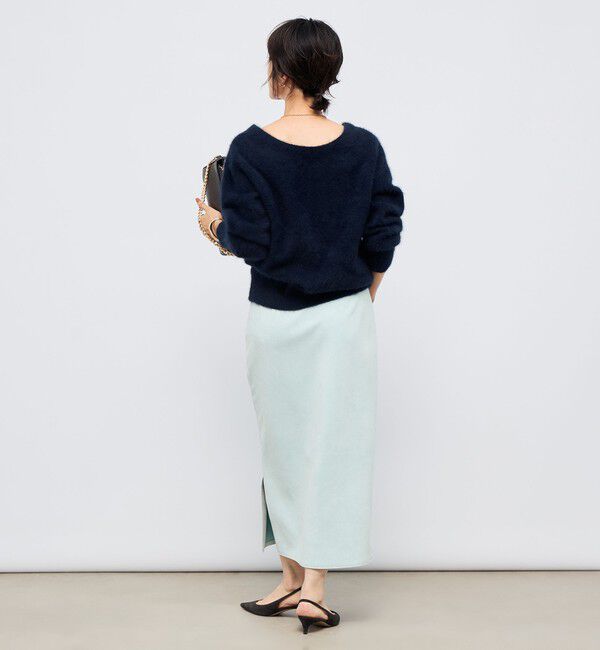 NOLLEY'S sophi「ウォッシャブルスエードダンボールタイトスカート」|タイト|