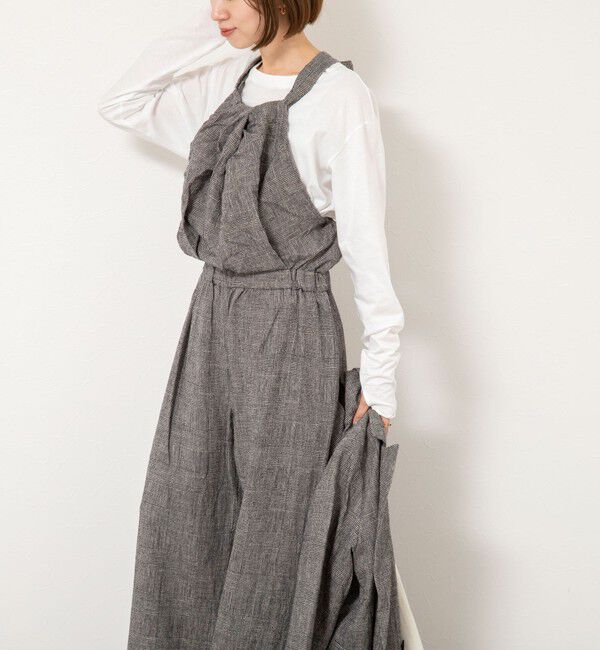 NOLLEY'S「【enrica/エンリカ】グレンチェックサロペットパンツ」|オールインワン|