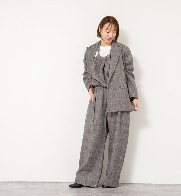 NOLLEY'S「【enrica/エンリカ】グレンチェックサロペットパンツ」|オールインワン|