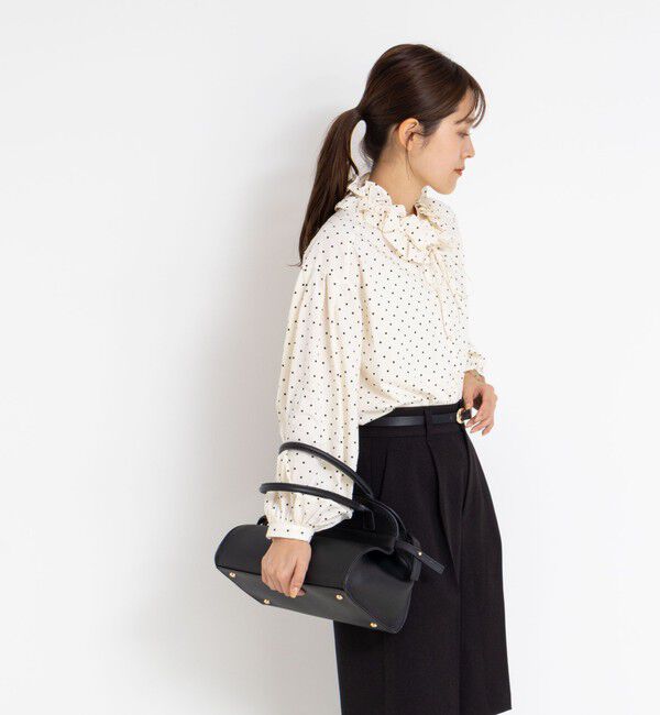 NOLLEY'S「ウォッシャブル襟フリルブラウス」|シャツ・ブラウス|