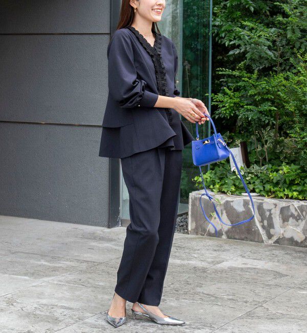 NOLLEY'S「《セットアップ対応》ウォッシャブルタックテーパードパンツ」|その他|