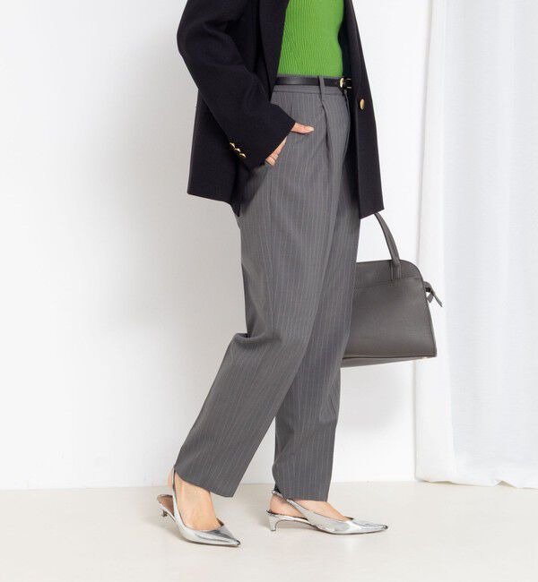 NOLLEY'S「《セットアップ対応》ウォッシャブルタックテーパードパンツ」|その他|