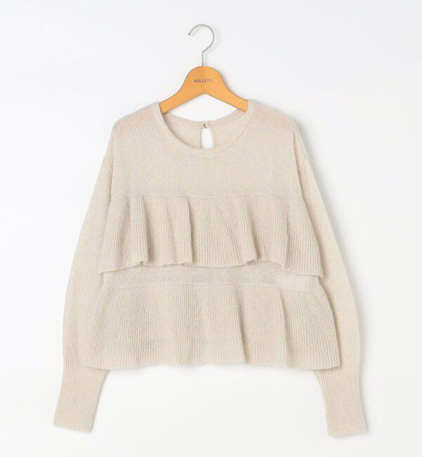 NOLLEY'S「2WAYラメモヘヤラッフルプルオーバー」|ニット・セーター|