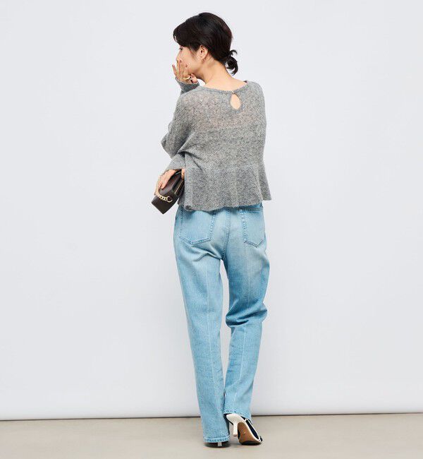 NOLLEY'S「2WAYラメモヘヤラッフルプルオーバー」|ニット・セーター|