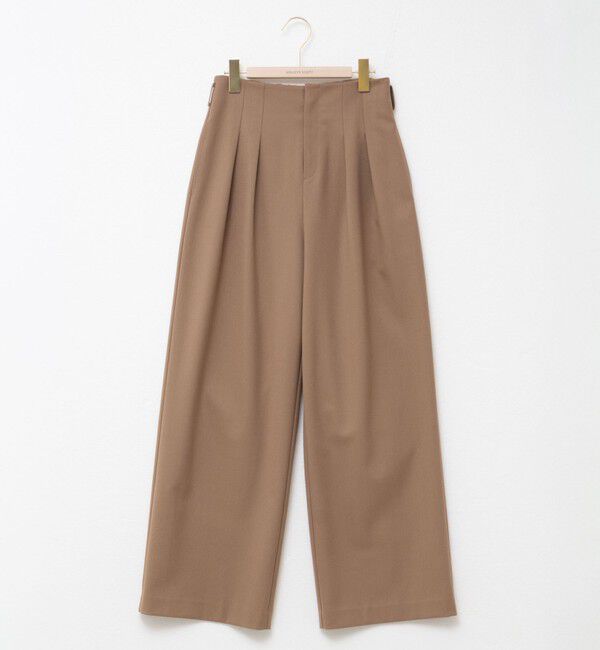 NOLLEY'S sophi「《セットアップ対応》ウォッシャブルウール混ツイルハイウエストワイドパンツ」|その他|