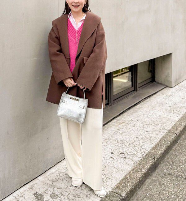 NOLLEY'S sophi「ブライト紡毛Vネックプルオーバー」|ニット・セーター|