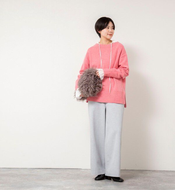 NOLLEY'S「ウールナイロンロング丈プルオーバー」|ニット・セーター|