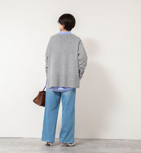 NOLLEY'S「ウールナイロンロング丈プルオーバー」|ニット・セーター|