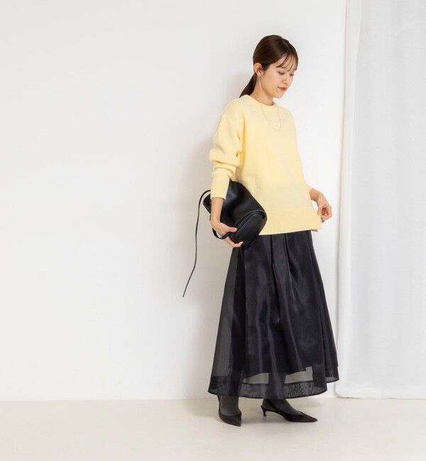NOLLEY'S「ウォッシャブルオーガンジーフレアスカート」|フレア|