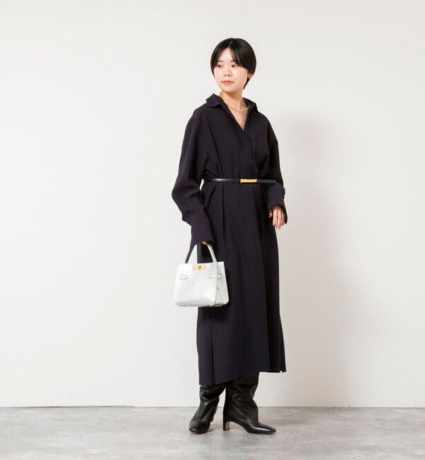 NOLLEY'S sophi「ウォッシャブルツイルロングシャツワンピース」|ワンピース|