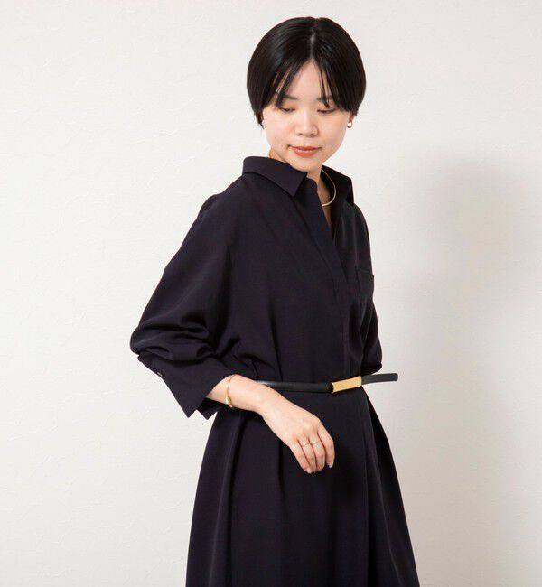 NOLLEY'S sophi「ウォッシャブルツイルロングシャツワンピース」|ワンピース|