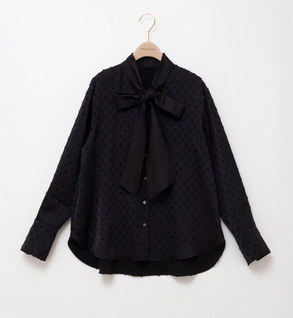 NOLLEY'S sophi「ウォッシャブルサテンドビーボウタイブラウス」|シャツ・ブラウス|