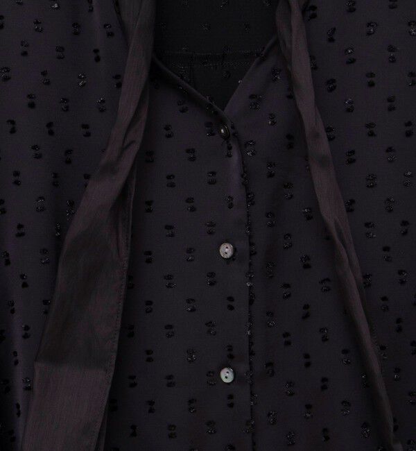 NOLLEY'S sophi「ウォッシャブルサテンドビーボウタイブラウス」|シャツ・ブラウス|