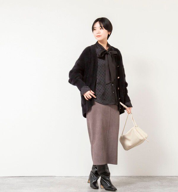 NOLLEY'S sophi「ウォッシャブルサテンドビーボウタイブラウス」|シャツ・ブラウス|