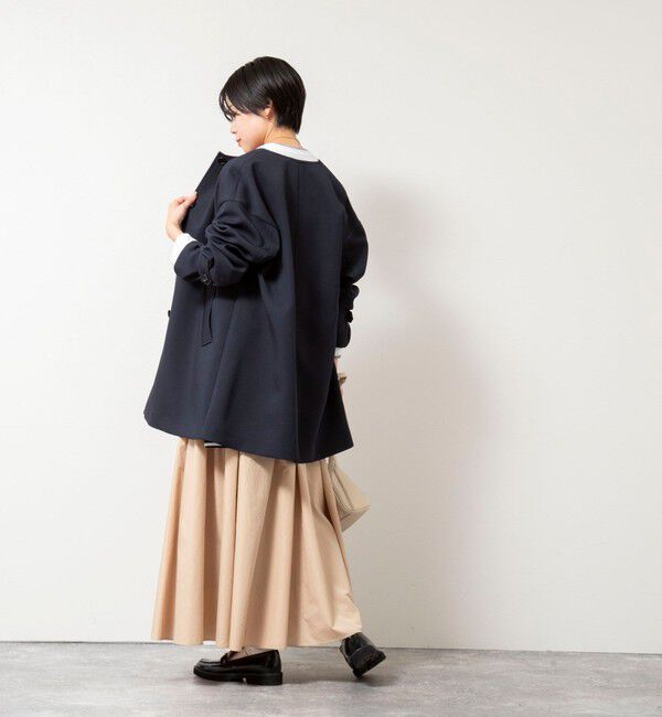 NOLLEY'S「ウォッシャブルトリプルクロス3WAYステンカラーコート」|ステンカラーコート|