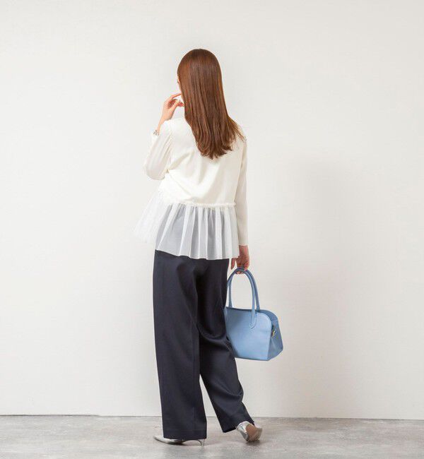 NOLLEY'S「ウォッシャブルオトナサテンペプラムブラウス」|シャツ・ブラウス|