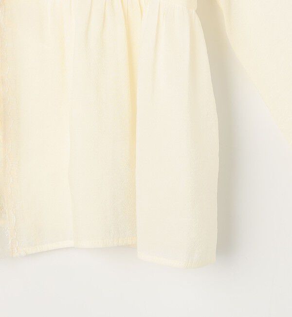 NOLLEY'S sophi「ウォッシャブルレーストリミングオーガンジーブラウス」|シャツ・ブラウス|