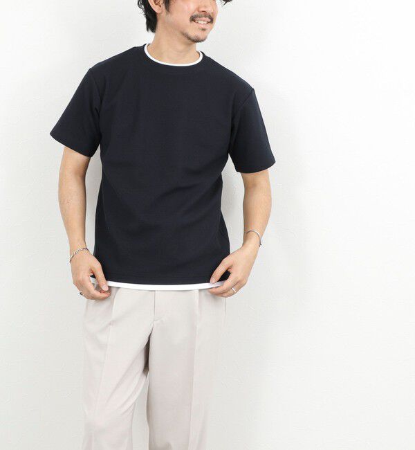 NOLLEY'S goodman「ケーブルニットダブルカラーTee 26SS」|Tシャツ・カットソー|