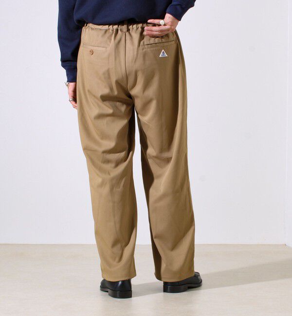 GLOSTER「【GEVACO】ドロストイージーパンツ ストレッチツイル 裾ドローコード付き」|チノ|