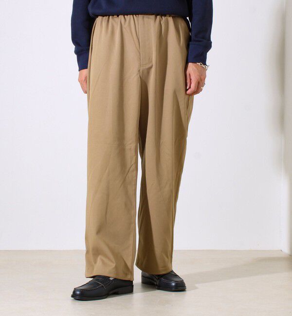 GLOSTER「【GEVACO】ドロストイージーパンツ ストレッチツイル 裾ドローコード付き」|チノ|
