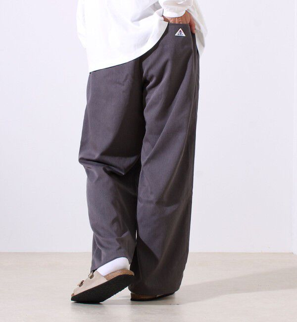 GLOSTER「【GEVACO】ドロストイージーパンツ ストレッチツイル 裾ドローコード付き」|チノ|