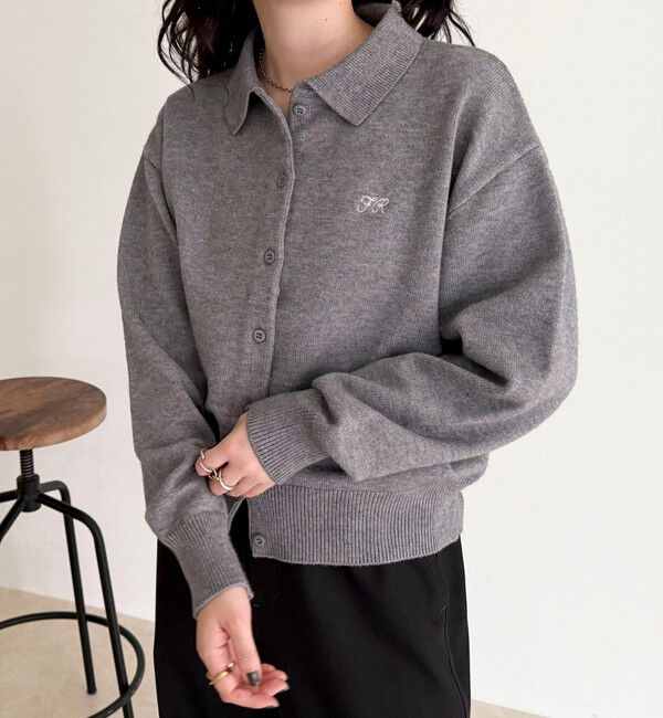 fredy emue「ニットシャツカーディガン バブーシュカ付き」|ニット・セーター|