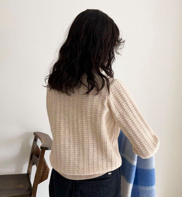 fredy emue「FR刺繍ケーブル柄ちびポケニットプルオーバー」|ニット・セーター|