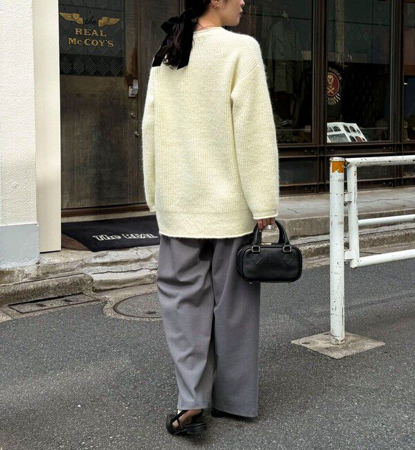 fredy emue「ミドル丈片畦ニットプルオーバー」|ニット・セーター|