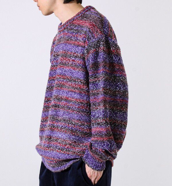 GLOSTER「【ふんわり立体感】グラデーションブークレプルオーバー」|ニット・セーター|