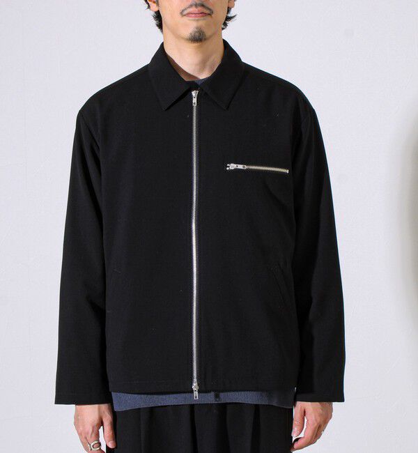 GLOSTER「【セットアップ対応】ウールライクジップジャケット」|ブルゾン・スタジャン|