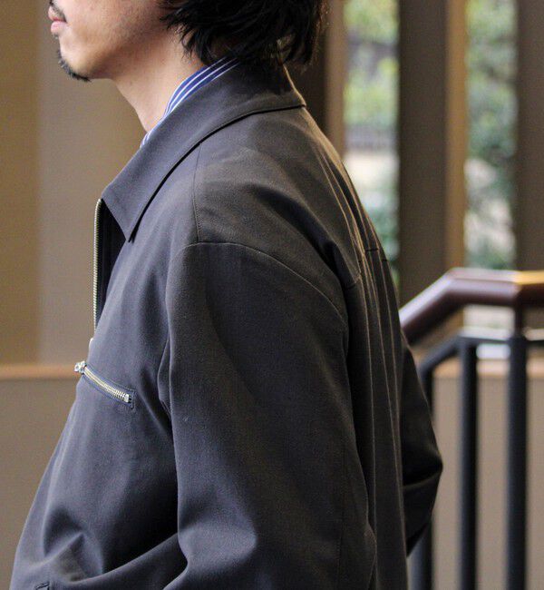 GLOSTER「【セットアップ対応】ウールライクジップジャケット」|ブルゾン・スタジャン|