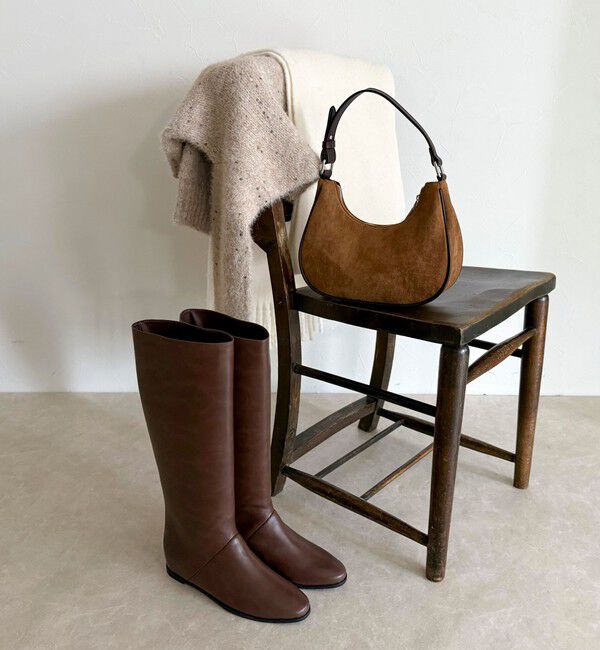 fredy emue「パイピングスエードラウンドワンショルバッグ」|ショルダー・メッセンジャー|