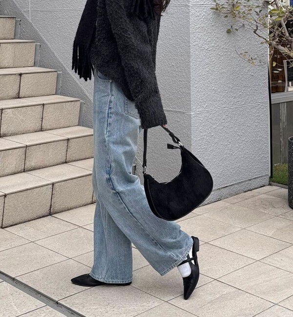 fredy emue「パイピングスエードラウンドワンショルバッグ」|ショルダー・メッセンジャー|