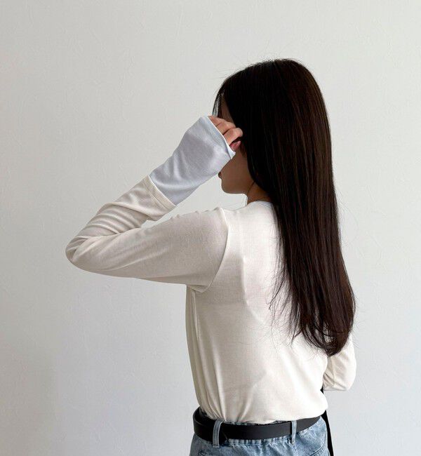 fredy emue「シアーリブレイヤードロンTシャツ」|Tシャツ・カットソー|