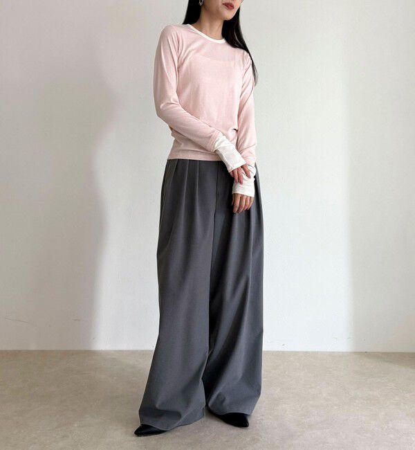 fredy emue「シアーリブレイヤードロンTシャツ」|Tシャツ・カットソー|