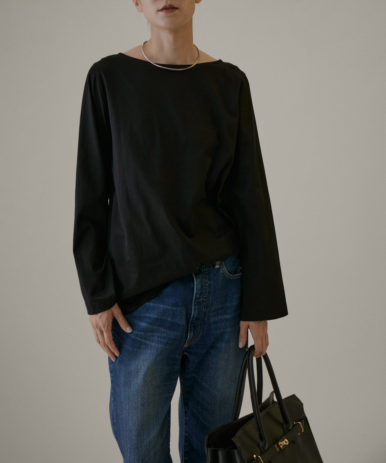 SALON adam et rope'「【UVカット】prima zymフレアースリーブTシャツ」|Tシャツ・カットソー|ブラック(01)